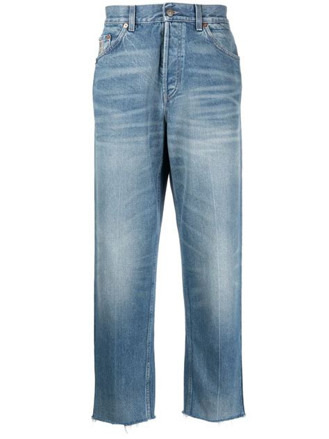 mens gucci jeans grey 100 cotton|gucci denim jeans.